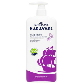 Гель для душу Karavaki з медом та фіалкою, 750 мл